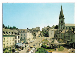 64 OLORON SAINTE MARIE La Place Gambetta Et L'Eglise Notre Dame Le Kiosque - Oloron Sainte Marie