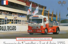 Camions Animée Coupe D'Europe Circuit Pau Ricard Le Castellet - Vrachtwagens En LGV