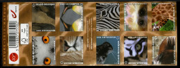 België B140 - Natuur - ZOO Antwerpen - Uil - Olifant - Zeehond - Zebra - Giraf - Zelfklevend - Autocollants - 2013 - 1997-… Validità Permanente [B]