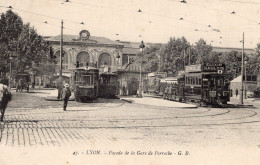 Cachet 2 ème Groupe D'Aviation De Bron Sur Carte Postale Gare De Perrache  Lyon - Bron