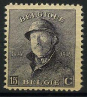 België 169A ** - Koning Albert I - 1ste Oplage - 1919-1920 Behelmter König