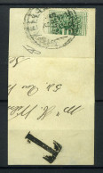 België TX 1 - Halve Zegel Op Fragment - Horizontaal Gesneden - Stempel: Bruxelles 1 - Timbres