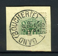 België TX 1 - Halve Zegel Op Fragment - Horizontaal Gesneden - Stempel: Gand (Boucherie) - 1878 - Stamps