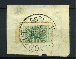 België TX 1 - Halve Zegel Op Fragment - Horizontaal Gesneden - Stempel: Waarschoot - 1895 - Francobolli