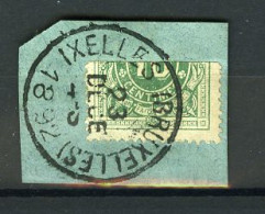 België TX 1 - Halve Zegel Op Fragment - Horizontaal Gesneden - Stempel: Ixelles (Bruxelles) - 1892 - Sellos