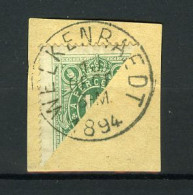 België TX 1 - Halve Zegel Op Fragment - Diagonaal Gesneden - Stempel: Welkenraedt - 1894  - Timbres