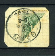 België TX 1 - Halve Zegel Op Fragment - Diagonaal Gesneden - Stempel: Gand - 1894 - Timbres