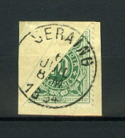 België TX 1 - Halve Zegel Op Fragment - Diagonaal Gesneden - Stempel: Seraing - 1894 - Stamps