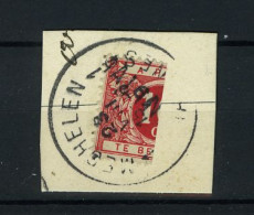 België TX 13A - Halve Zegel Op Fragment - Verticaal Gesneden - Demi-timbre - Stempel: Mechelen 1 - Briefmarken