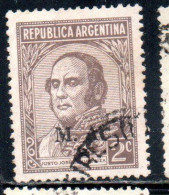 ARGENTINA 1935 1937 OFFICIAL DEPARTMENT STAMP OVERPRINTED M.A. MINISTRY OF AGRICULTURE MA 2c USED USADO - Servizio