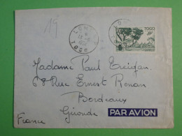 DM 11 TOGO  LETTRE PAQUEBOT GENERAL LECLERC   1954  LOME A BORDEAUX  FRANCE +   +AFF. INTERESSANT +++ - Lettres & Documents