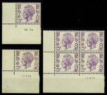 België 1645 - Koning Boudewijn - Type Elström - 5F - 3 Verschillende Drukdatums 1974 - Dated Corners