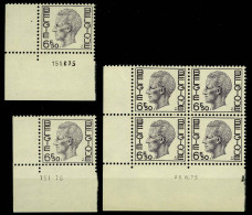 België 1744 - Koning Boudewijn - Type Elström - 6,50 - 3 Verschillende Drukdatums 1975-1976 - Dated Corners