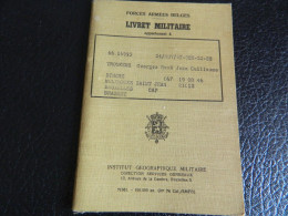 MILITARIA: LIVRET MILITAIRE AVEC PHOTO  DE TROUKENS GEORGES 1967 AVEC ETATS DE SERVICES - Documents