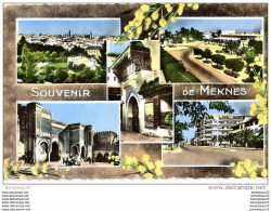 CPA (Réf :I758) SOUVENIR DE MEKNES (AFRIQUE MAROC)MULTI VUES (animée, Attelage) - Meknès