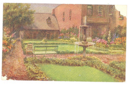 CPA USA - ""Enchanted Garden"" And Old Stone House Of The Edgar Allan POE Shrine, Richmond, VA., In June, Carte Vernie - Richmond