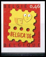 België 3527 ON - Logo Belgica 2006 - Ongetand - Non Dentelé - 2001-…