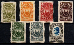1923 - San Marino 90/96 Croce Rossa ++++++ - Unused Stamps