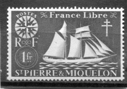 SAINT-PIERRE ET MIQUELON N° 302 * (Y&T) (Neuf Charnière) - Nuevos