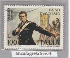 USATI ITALIA 1975 - Ref.0352 "SALVO D'ACQUISTO" 1 Val. - - 1971-80: Used