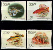 PORTUGAL/MADEIRA 1989 - Michel Nr. 129A/132A - MNH/** - Fish - Fauna - Madère