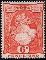 TONGA 1942 2d Red SG79 MH - Tonga (...-1970)