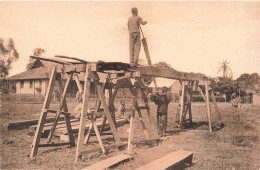 CONGO BELGE - Scieurs De Long De La Mission - Carte Postale Ancienne - Belgian Congo