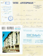 Souvenirs D'un Séjour à L'Hôtel Antipolis, Avenue De La Libération, Antibes (1969) - Dépliants Turistici