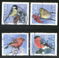 Réf 77 < SUEDE Année 2004 < Yvert N° 2416 à 2419 Ø Used < SWEDEN - Oiseaux - Gebraucht