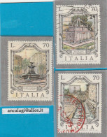 USATI ITALIA 1975 - Ref.0354C "FONTANE D'ITALIA" Serie Di 3 Val. - - 1971-80: Used