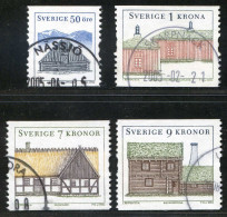 Réf 77 < SUEDE Année 2004 < Yvert N° 2420 à 2423 Ø Used < SWEDEN - Architecture - Used Stamps