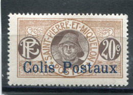 SAINT-PIERRE ET MIQUELON N° 4 * Colis Postaux (Y&T) (Neuf Charnière) - Unused Stamps