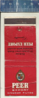 PEER EXPORT KINGSIZE FILTRE CIGARETTES (SIGARETTEN TABAK)  - OLD MATCHCOVER FRANCE - Boites D'allumettes - Etiquettes