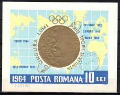 Roumanie 1964 Mi 2360a - Bl.59 (Yv BF 60), Obliteré - Usati