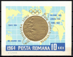 Roumanie 1964 Mi 2360a - Bl.59 (Yv BF 60), Obliteré - Used Stamps