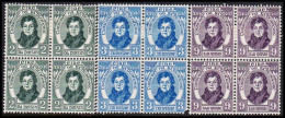 1929. EIRE.  Daniel O’Connell Complete Set In 4-blocks With 2 Stamps Never Hinged And 2 Sta... (Michel 52-54) - JF542272 - Ongebruikt