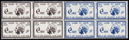1938. EIRE.  Pater Theobald Mathew Complete Set In 4-blocks With 2 Stamps Never Hinged And ... (Michel 67-68) - JF542276 - Neufs
