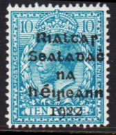 1922. EIRE. Georg V TEN PENCE Overprinted In BLACK In Five Lines. Hinged  (Michel 8) - JF542282 - Neufs