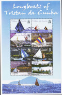 2001. TRISTAN Da CUNHA. Longboats Of Tristan Da Cunha, Complete Set In Small Sheet. (Michel 716-723) - JF544413 - Tristan Da Cunha