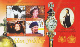 2002. TRISTAN Da CUNHA. Elisabeth II Golden Jubilee, Block.  (Michel Block 40) - JF544415 - Tristan Da Cunha