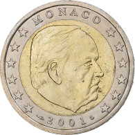 Monaco, Rainier III, 2 Euro, 2001, Monnaie De Paris, Bimétallique, SUP+ - Monaco