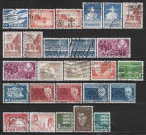 1961-1971 DENMARK Lot Of 26 USED STAMPS (Michel # 388x,389,403,404,406-409,413x,414x,417,418,449,469,483,485,513) €9.10 - Gebruikt