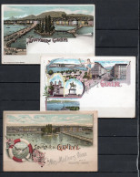 Suisse - Genève - Lot De 7 Cartes " Souvenir De Genève " - Genève