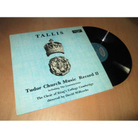 DAVID WILLCOCKS Tudor Church Music Record II - THOMAS TALLIS  - ARGO ZRG 5479 UK 1966 - Classique