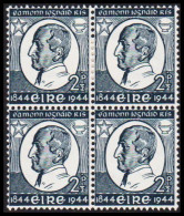 1944. EIRE.  William Rowan Hamilton In 4-block With 2 Stamps Never Hinged And 2 Stamps Hinged. (Michel 95) - JF542287 - Ongebruikt