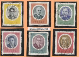 USATI ITALIA 1975 - Ref.0355A "ARTISTI ITALIANI" Serie Di 6 Val. - - 1971-80: Used