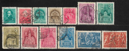 1932-1943 HUNGARY UNGARN MAGYAR LOT OF 13 USED STAMPS - Gebraucht