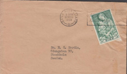 1958. EIRE. Maria ANNUS MARIANUS 5 P. On Cover To Sweden Maschine Cancelled BAILE ATHA CLIATH... (Michel 121) - JF432463 - Briefe U. Dokumente