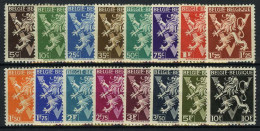 België 674A/689A * - Heraldieke Leeuw Met Grote "V" - "V" De Londres - NL-FR - Unused Stamps