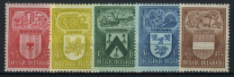 België 743/47 ** - Wapenschilden - Armoiries - Unused Stamps